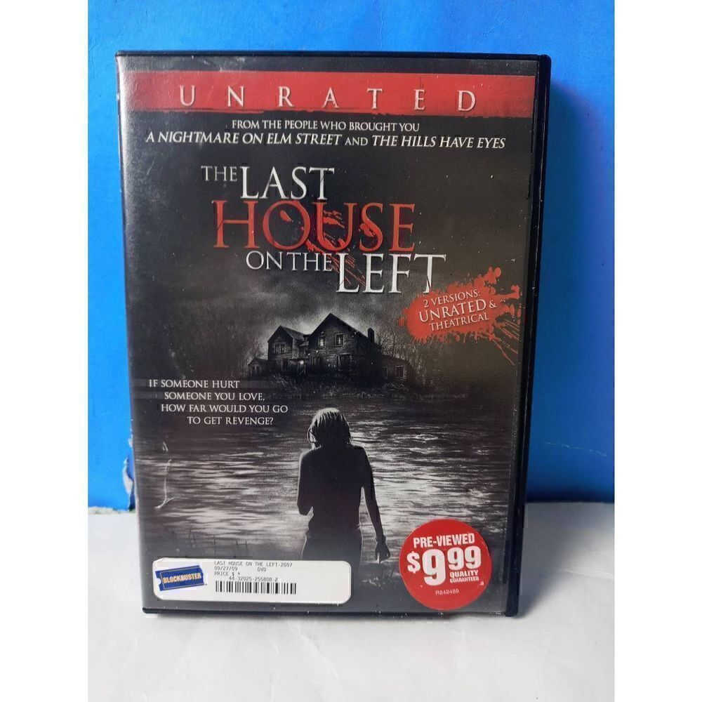 Last House on the Left Blockbuster Video Purchase DVD-Includes UnRated Version